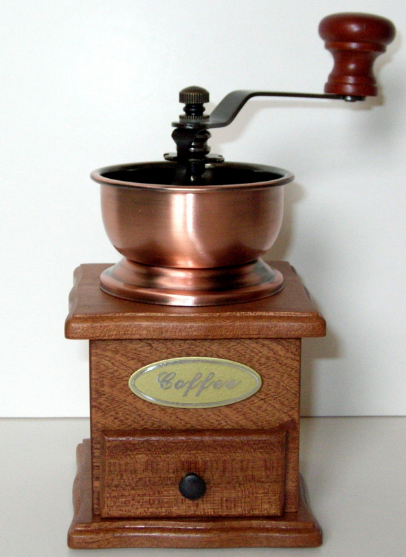 image of manual coffee bean grinder