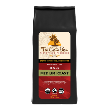 Image of the bag of Laos Medium Roast from The Exotic Bean