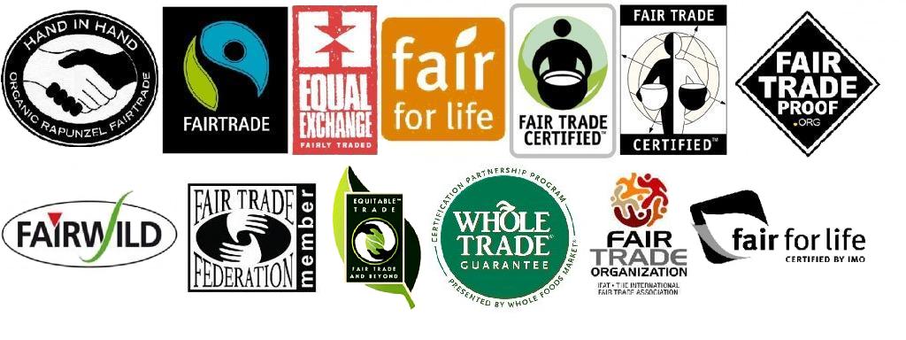 image of fair trade labels