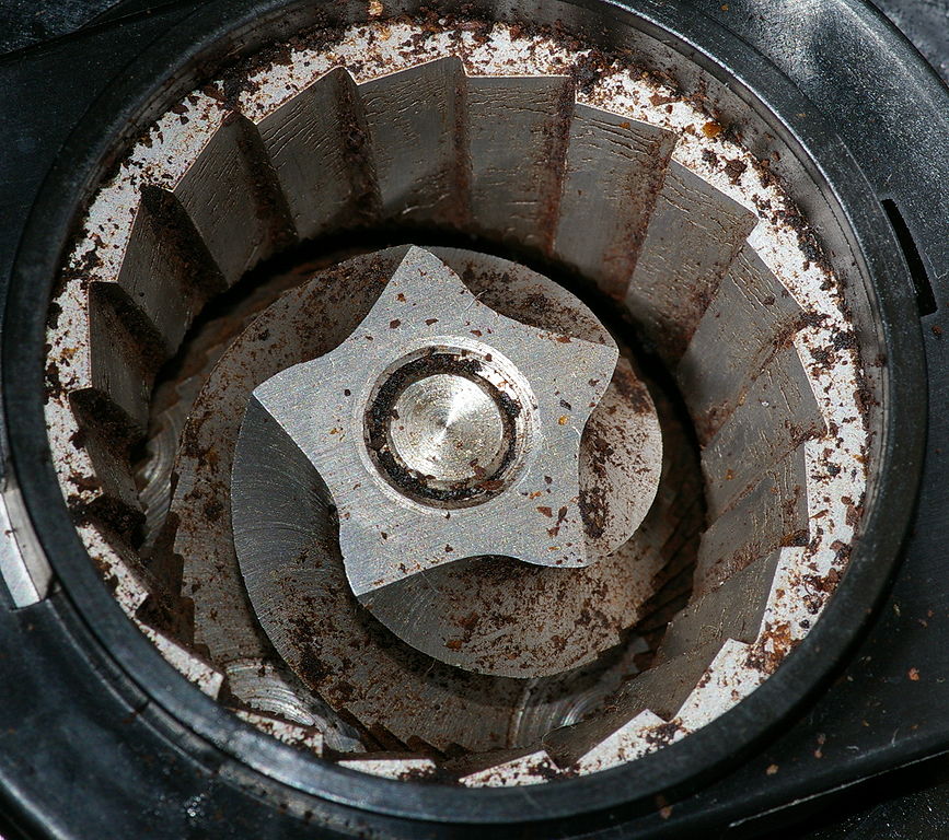 image of Coffee burr grinder