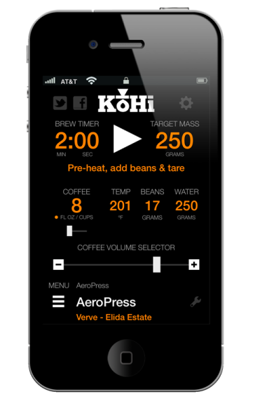 image of coffee apps Kohi