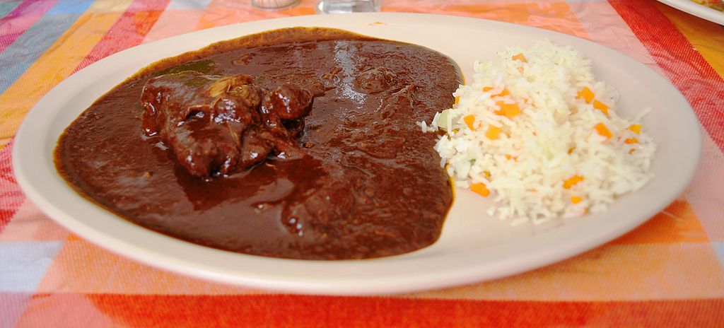image of cooking with coffee: chicken mole