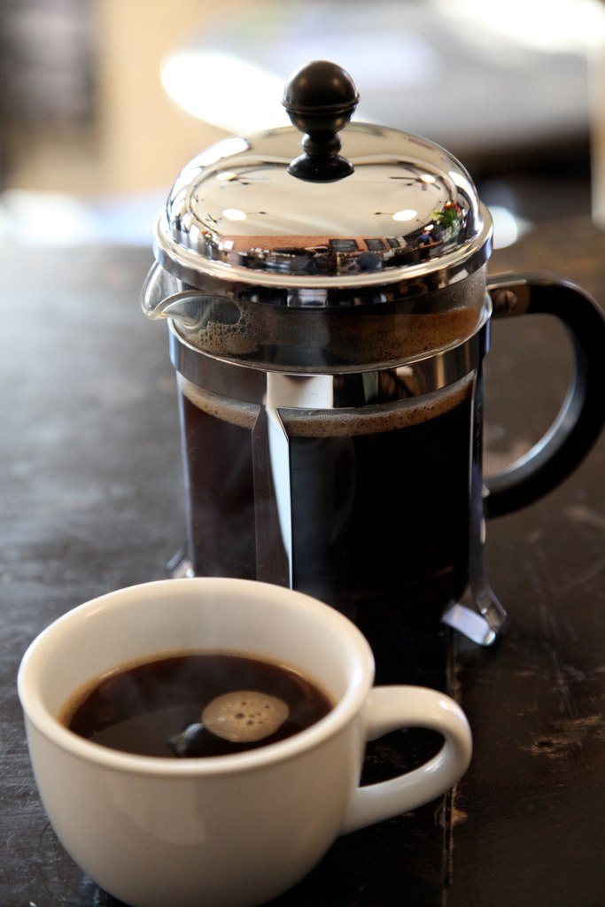 image of french press coffee maker